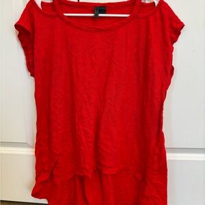 Anthropologie’s Left of Center Cold Shoulder Top - size small